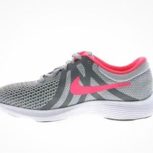 Nike Revolution Kid's Size 5Y Grey/Pink